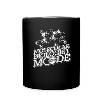 Biologie Biologe Witzig Molekularbiologe - Tasse einfarbig - Schwarz - Vorne