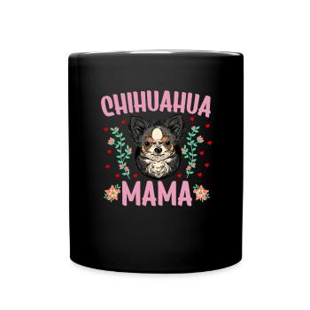 Chihuahua Mama Chihuahua chien - Mug uni - noir - Devant