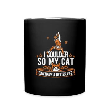 Bloc Bloc Chat - Mug uni - noir - Devant