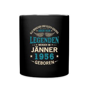 Alle Menschen Sind Gleich Geboren Jänner 1956 - Tasse einfarbig - Schwarz - Vorne