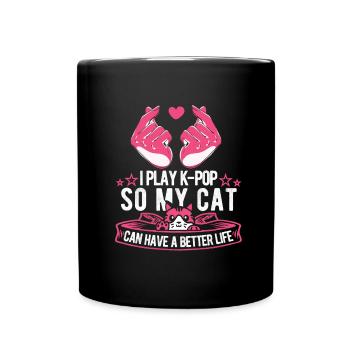 K Pop Kpop Chat Pop Coréen - Mug uni - noir - Devant