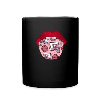 Basket-ball Basketteurs Basketball Lips - Mug uni - noir - Devant
