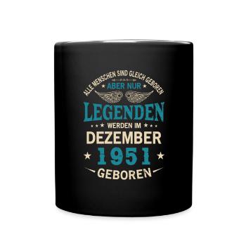 All people are born equal December 1951 - Full Colour Mug - black - Front