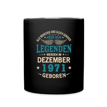 All people are born equal December 1971 - Full Colour Mug - black - Front