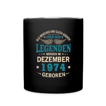 All people are born equal December 1974 - Full Colour Mug - black - Front