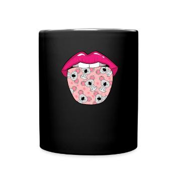 Koala bear tongue - Full Colour Mug - black - Front