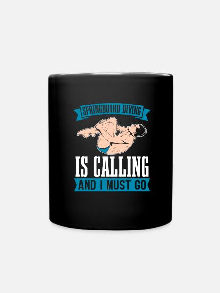 Diving Diver Sarcasm - Full Colour Mug - black
