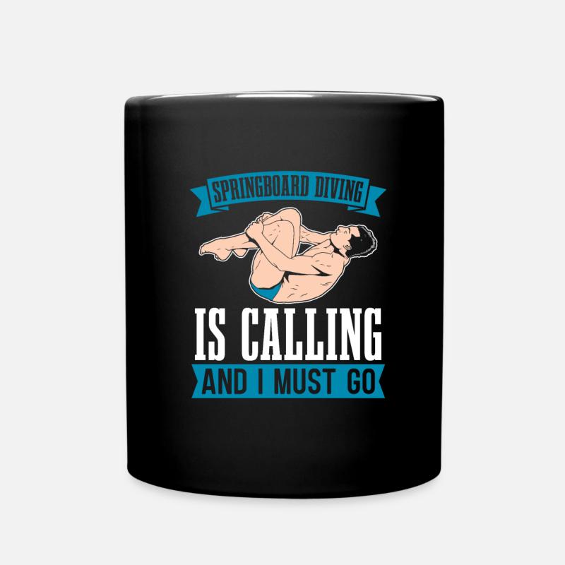 Diving Diver Sarcasm - Full Colour Mug - black