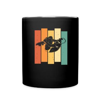 Turmspringen Turmspringer - Tasse einfarbig - Schwarz - Vorne