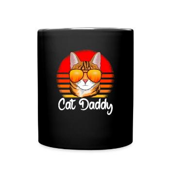 Cat Daddy Vintage katze Retro - Mug uni - noir - Devant
