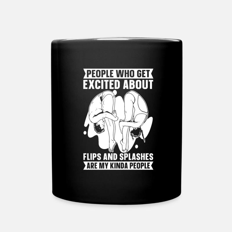 Diving Diver Funny - Full Colour Mug - black