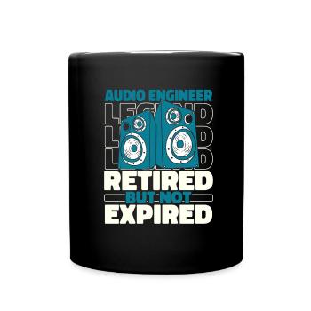 Sound Engineer Retired Sound Engineer - Full Colour Mug - black - Front