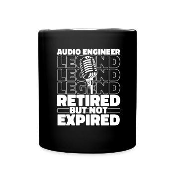 Sound Engineer Retired Sound Engineer - Full Colour Mug - black - Front