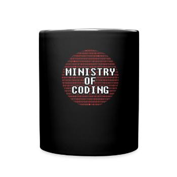 Developer Coder Programmer Ministry - Full Colour Mug - black - Front