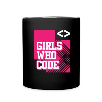 Développeur Coder Programmeur Girl - Mug uni - noir - Devant