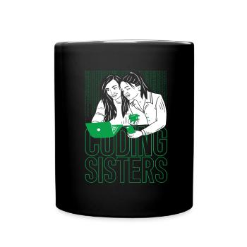 Développeur Coder Programmer Sisters - Mug uni - noir - Devant