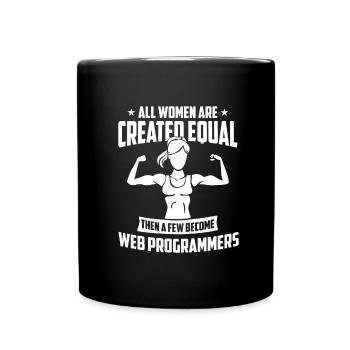 Développeur Coder Programmeur Femmes - Mug uni - noir - Devant