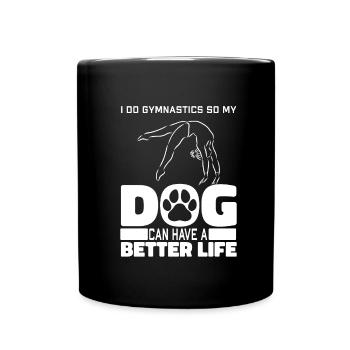 Rsg Turnen Sportgymnastik Hund - Tasse einfarbig - Schwarz - Vorne