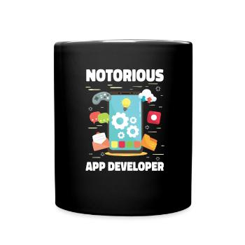 Développeur Coder Programmer App - Mug uni - noir - Devant