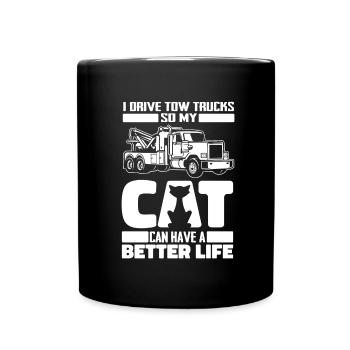 Service de remorquage dépanneuse cat - Mug uni - noir - Devant