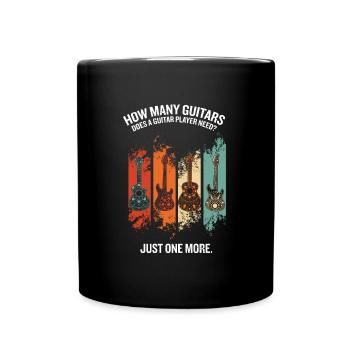 Guitariste Guitare Rétro Vintage - Mug uni - noir - Devant