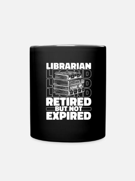 Bibliothekar Im Ruhestand - Tasse einfarbig - Schwarz