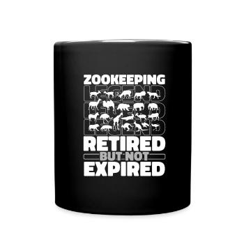 Gardien de zoo Gardien de zoo à la retraite - Mug uni - noir - Devant
