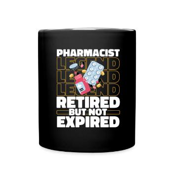Apotheke Apotheker Im Ruhestand - Tasse einfarbig - Schwarz - Vorne