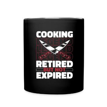Chef cuisinier à la retraite - Mug uni - noir - Devant