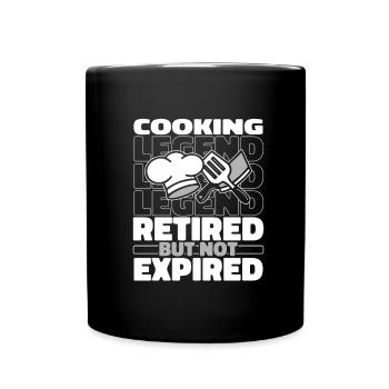 Chef cuisinier à la retraite - Mug uni - noir - Devant