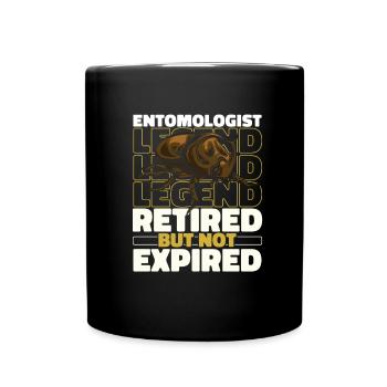 Entomologie Entomologe Insekt Im Ruhestand - Tasse einfarbig - Schwarz - Vorne