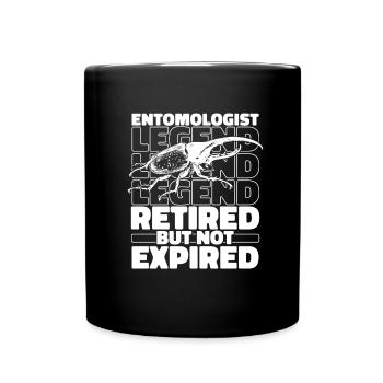 Entomologie Entomologe Insekt Im Ruhestand - Tasse einfarbig - Schwarz - Vorne