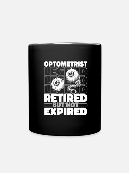 Optician Optician Retired - Full Colour Mug - black