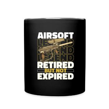 Airsoft à la retraite - Mug uni - noir - Devant