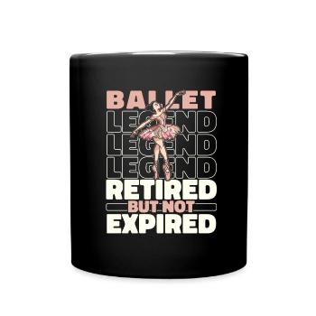 Retired Ballet Balerina - Full Colour Mug - black - Front