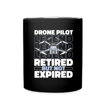 Drone Quadcopter retiré - Mug uni - noir - Devant