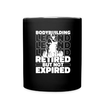 Retired Bodybuilder Bodybuilding - Full Colour Mug - black - Front