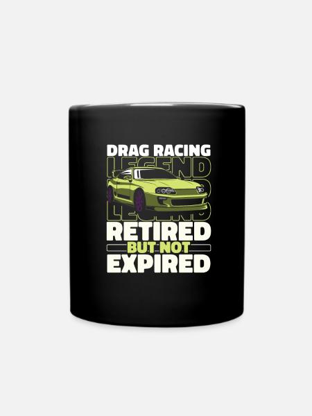 Dragster Drag Race Im Ruhestand - Tasse einfarbig - Schwarz