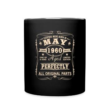Millésime Mai 1960 Anniversaire - Mug uni - noir - Devant