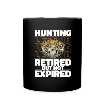 Chasse chasseur chasse à la retraite - Mug uni - noir - Devant