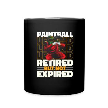 Paintball Im Ruhestand - Tasse einfarbig - Schwarz - Vorne