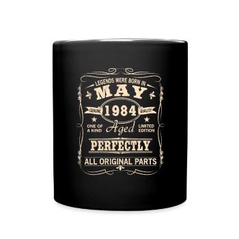 Millésime Mai 1984 Anniversaire - Mug uni - noir - Devant