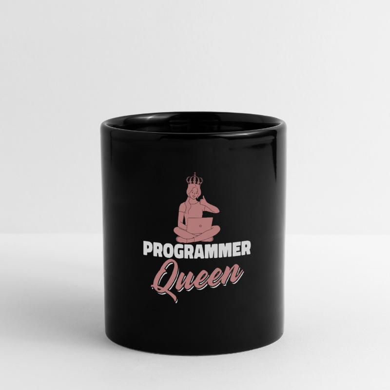 Entwickler Coder Programmierer Königin Tasse einfarbig