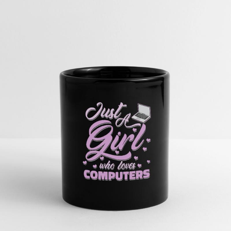 Developer Coder Programmer Girl Full Colour Mug