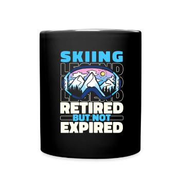 Skiing Après-ski in retirement - Full Colour Mug - black - Front