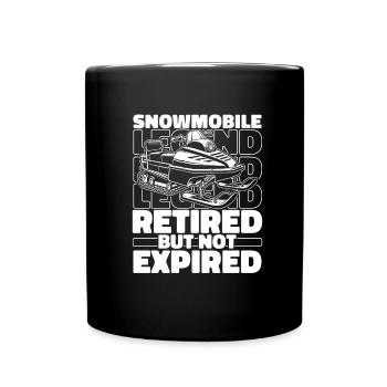 Motoneiges Retirées du service - Mug uni - noir - Devant