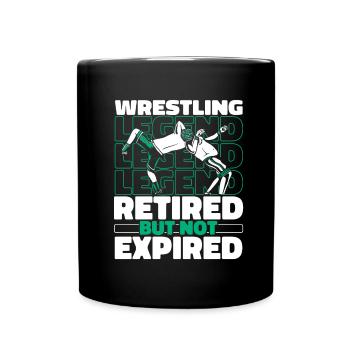 Wrestling Wrestler Im Ruhestand - Tasse einfarbig - Schwarz - Vorne