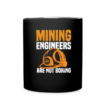 Engineer Witzig Mining Engineer - Full Colour Mug - black - Front