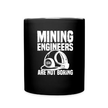 Engineer Lustig Mining Engineer - Full Colour Mug - black - Front