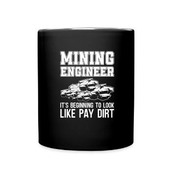 Engineer Witzig Mining Engineer - Full Colour Mug - black - Front